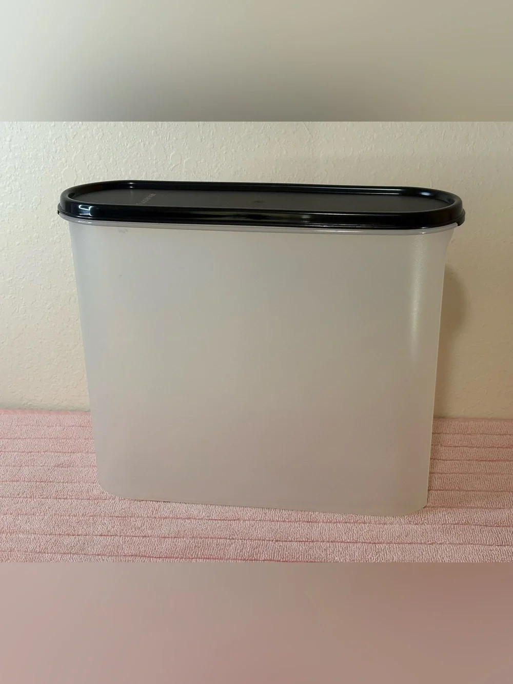 Tupperware Modular Mates with air tag  Black Lid